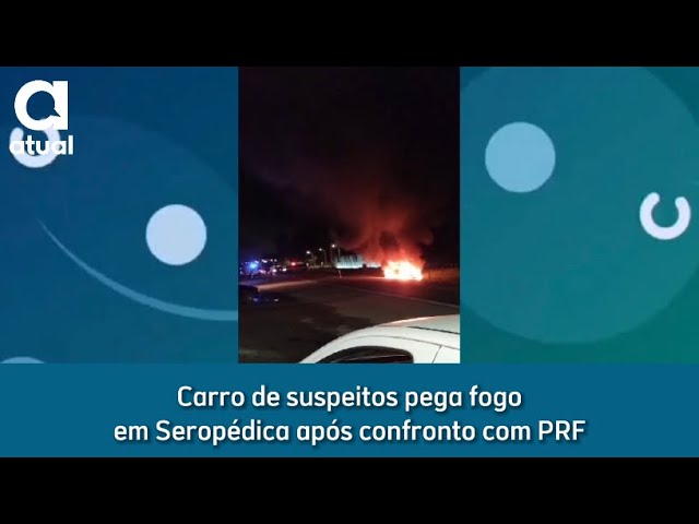 V Deo Carro De Suspeitos Pega Fogo Em Serop Dica Ap S Confronto