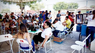 No sábado (15) moradores do bairro Campo Lindo foram assistidos com a ação social