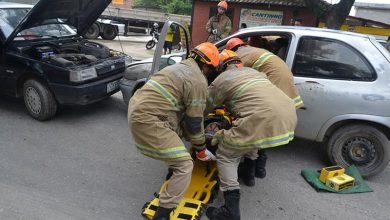 ATORES simularam um acidente para treinamento do Corpo de Bombeiros em Seropédica