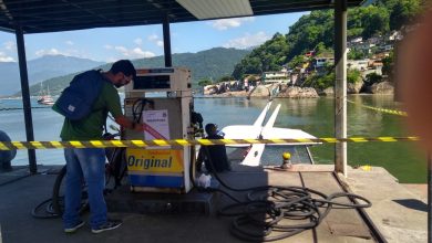 OS AGENTES interditaram o Posto Náutico de abastecimento de combustível em Mangaratiba