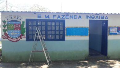 Escola Fazenda Ingaíba recebeu reforço na estrutura do o telhado e pintura na parte interna e externa