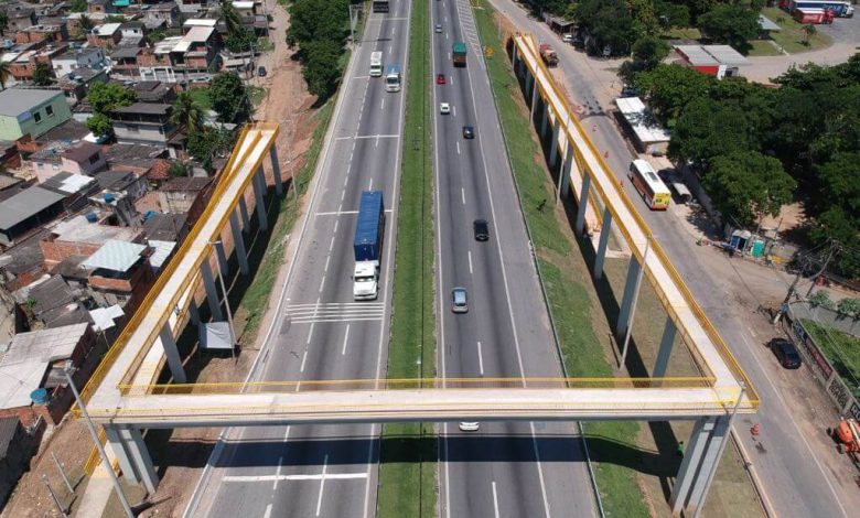 A entrega da passarela em Seropédica está prevista para abril de 2019