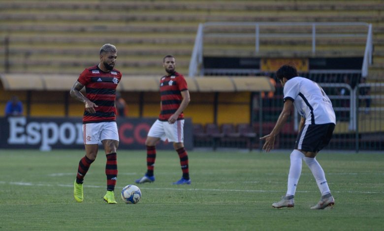 Diante do empate com Resende, Gabriel Barbosa fez a sua estreia oficialmente em Volta Redonda