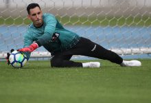 O goleiro Gatito durante o processo de recuperação para voltar ao gol do Botafogo