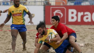 Rio de janeiro; RJ; Praia do Leme; Brasil; 17/12/2016; Super Desafio BRA de Beach Rugby; Foto de Gaspar Nóbrega/Bradesco/Inovafoto