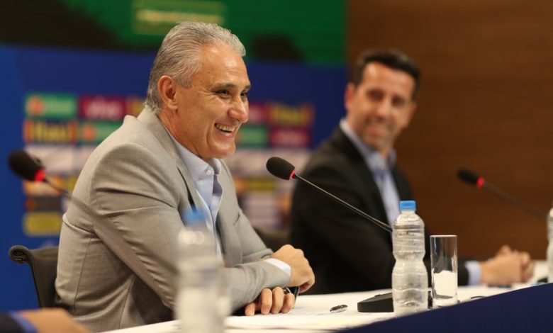 Tite durante a convocação da Seleção Brasileira para amistosos com o Uruguai e Camarões