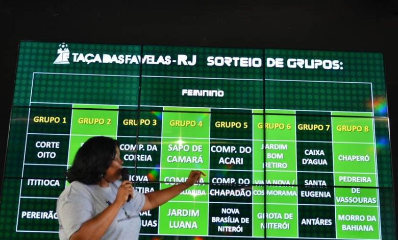 Taça das Favelas Rio tem grupos e jogos sorteados