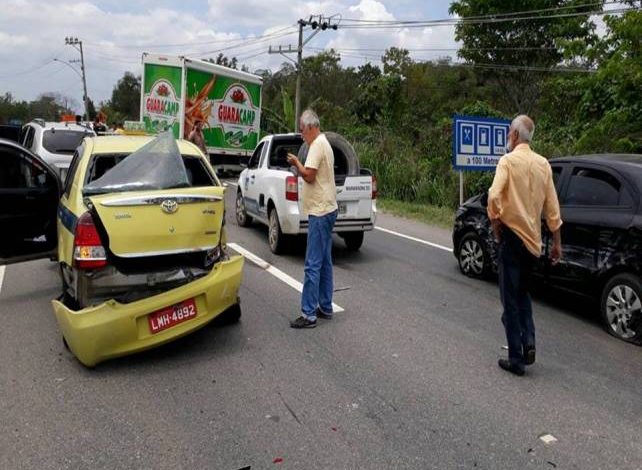 Em 2017, um acidente envolvendo nove carros aconteceu próximo a casa moeda, em Itaguaí