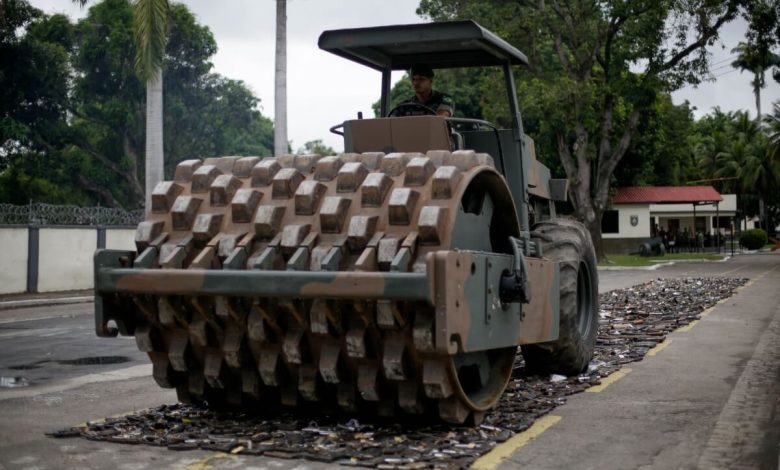 TRATOR destruiu as 10 mil armas apreendidas durante operações policiais