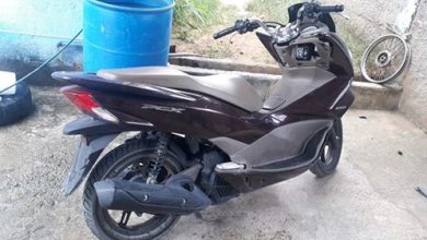 Motocicleta roubada em Muriqui foi encontrada no bairro Jardim Maracanã, em Seropédica