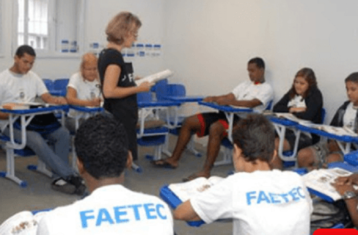 As aulas dos cursos de capacitação da Faetec terão início no dia 11 de fevereiro