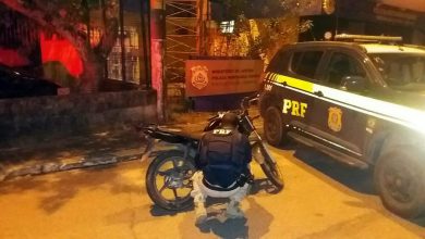 A MOTOCICLETA recuperada pela PR foi roubada em Itaguaí no início do ano