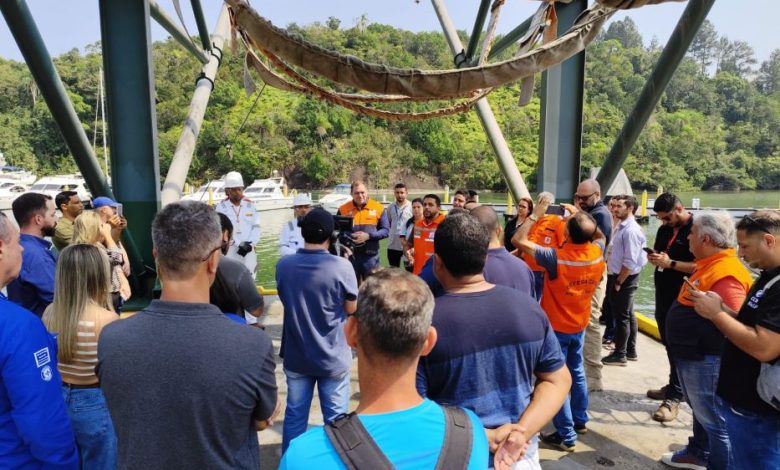 O secretário de Defesa Civil de Mangaratiba, Coronel Rogério Escarani, esteve presente durante todo o exercício simulado.