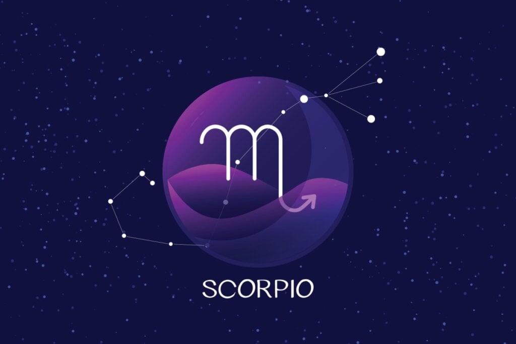 Ilustração do signo de Escorpião