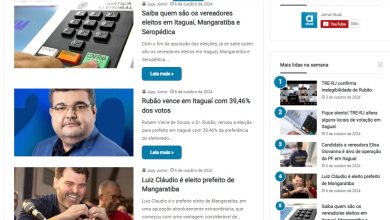 Reprodução da seção do site