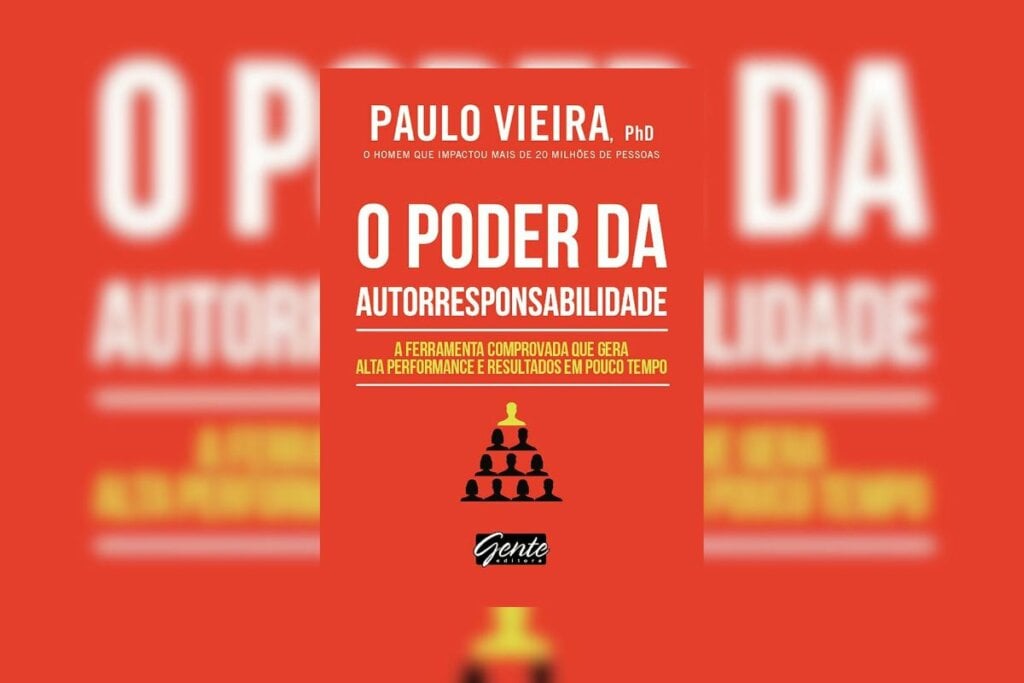 Capa do livro "O Poder da Autorresponsabilidade" com fundo vermelho 