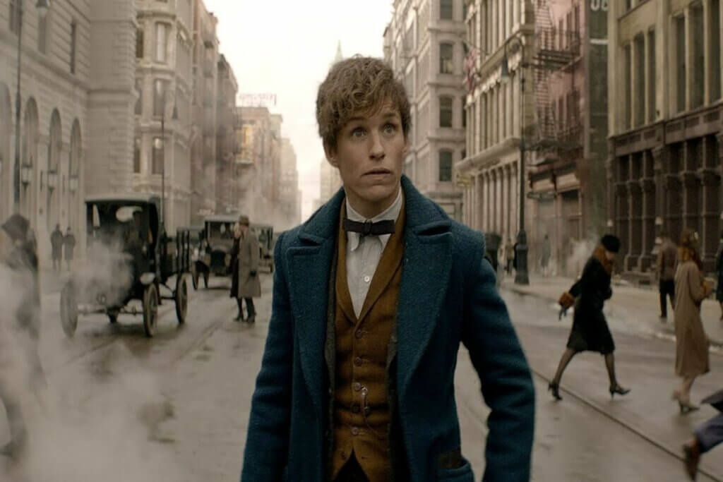 Newt Scamander no filme Animais Fantásticos e Onde Habitam