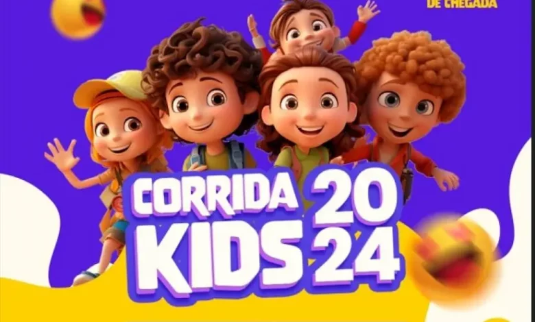 Cartaz de divulgação da Corrida Kids