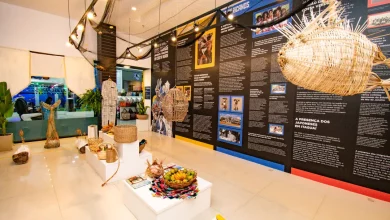 Local da exposição no Centro de Memória dos Povos Originários e Tradicionais da Costa Verde