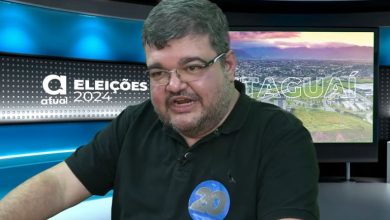 Rubem Vieira durante gravação do Podcast Atual Especial Eleições 2024 (Reprodução internet)