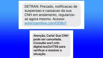 Falsas notificações.