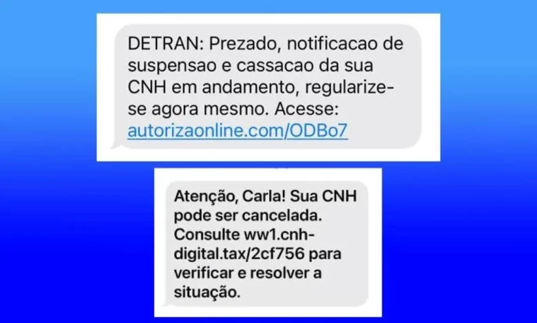 Falsas notificações.