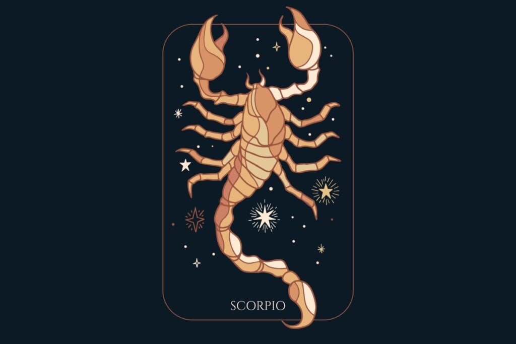 Ilustração do signo de Escorpião