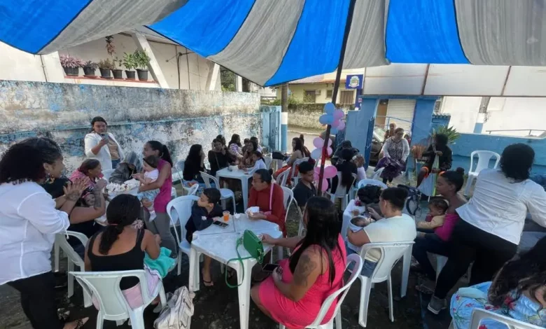 Gestantes de Mangaratiba durante evento do Instituto José Miguel.