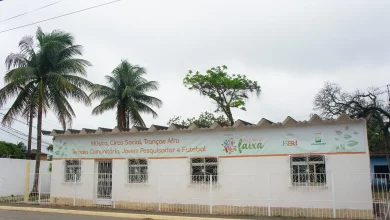 Fachada da sede do projeto Cultura na Faixa, no Weda, em Itaguaí, onde acontece o evento (Foto: Divulgação)