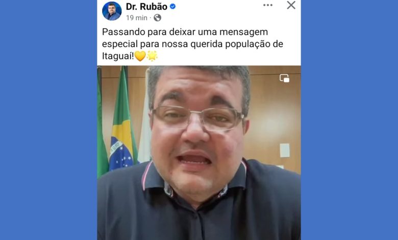 Rubão no vídeo de final de ano