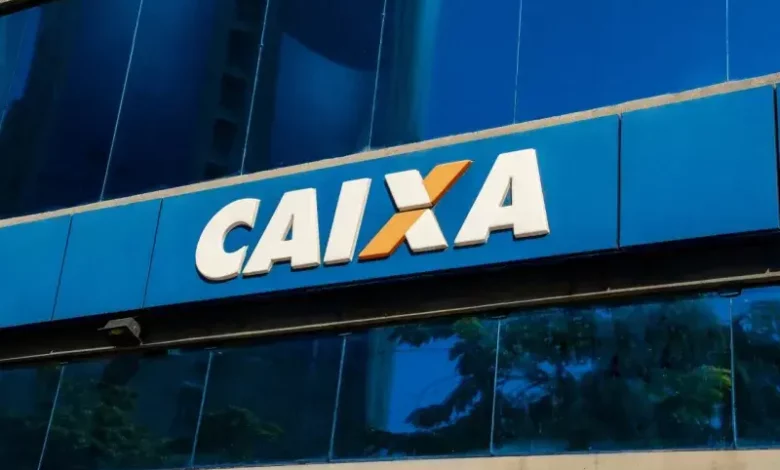 Marca da Caixa em prédio do banco