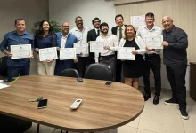 Na foto, são 10 vereadores eleitos, mas falta um: Agenor Teixeira (Foto: reprodução internet)