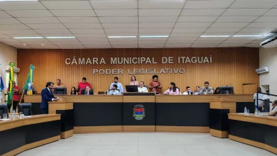 Fot do Plenário da Câmara Municipal de Itaguaí com os vereadores