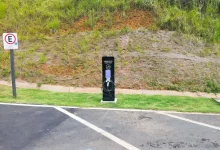 Estação de recarga para veículos elétricos