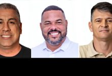 Haroldinho secretários vereadores. Na fotro, imagens dos vereador3es agenor teixeira, adilson pimpo e nando rodrigues