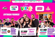 Arte com os artistas que vão se apresentar no Festival Verão Atual