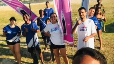 Alunos do Circuito Stand Up Paddle de Mangaratiba