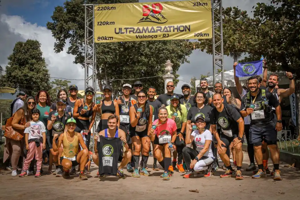 Atletas da Assessoria Esportiva "Valverde Corridas" que correram nos 21 e 10 km da 5D Ultramarathon