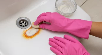 A receita caseira que tira manchas de ferrugem da pia e do chão