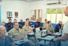 Agentes da Guarda Municipal de Mangaratiba participam de aula do Curso de Serviços Assistidos por Animais