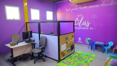 Espaço humanizado da Sala Lilás da 165ª Delegacia de Mangaratiba