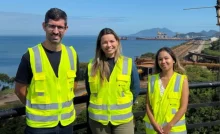 Equipe técnica durante visita ao Porto de Itaguaí