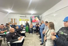 Autoridades e equipes da Prefeitura de Mangaratiba durante o Curso de Formação da Ronda Maria da Penha