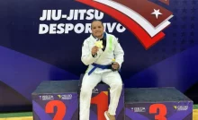 Anielle Amaral celebra o ouro no Pan-Americano de Jiu-Jitsu 2025
