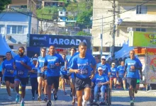 Atletas largam para a 10ª Corrida do Trabalhador de Mangaratiba