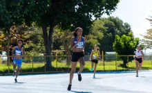 Estudantes-atletas disputam prova de atletismo