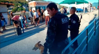 Ação conjunta apreende drogas nos cais de Mangaratiba