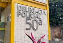 Fachada da 50ª Delegacia Policial de Itaguaí