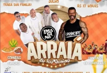Cartaz oficial do Arraiá do Rio Junino, que acontece nos dias 12 e 13 de julho
