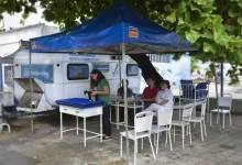 Profissionais da saúde atendem tutores de pets no PetMóvel